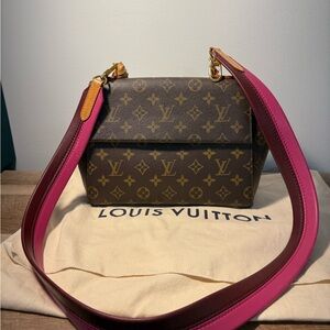 Louis Vuitton BB Cluny with Pink Strap